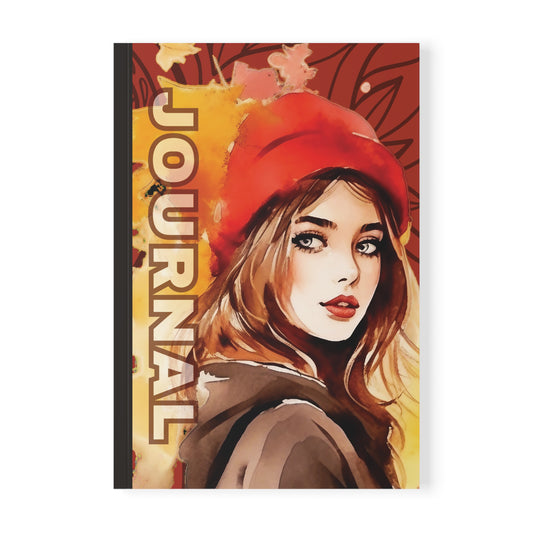 Artistic A5 Notebook, Journal, Daily Insights, Floral Design, Gift for Writers, Creative Planner, Fall Vibes, Stationery Lover.