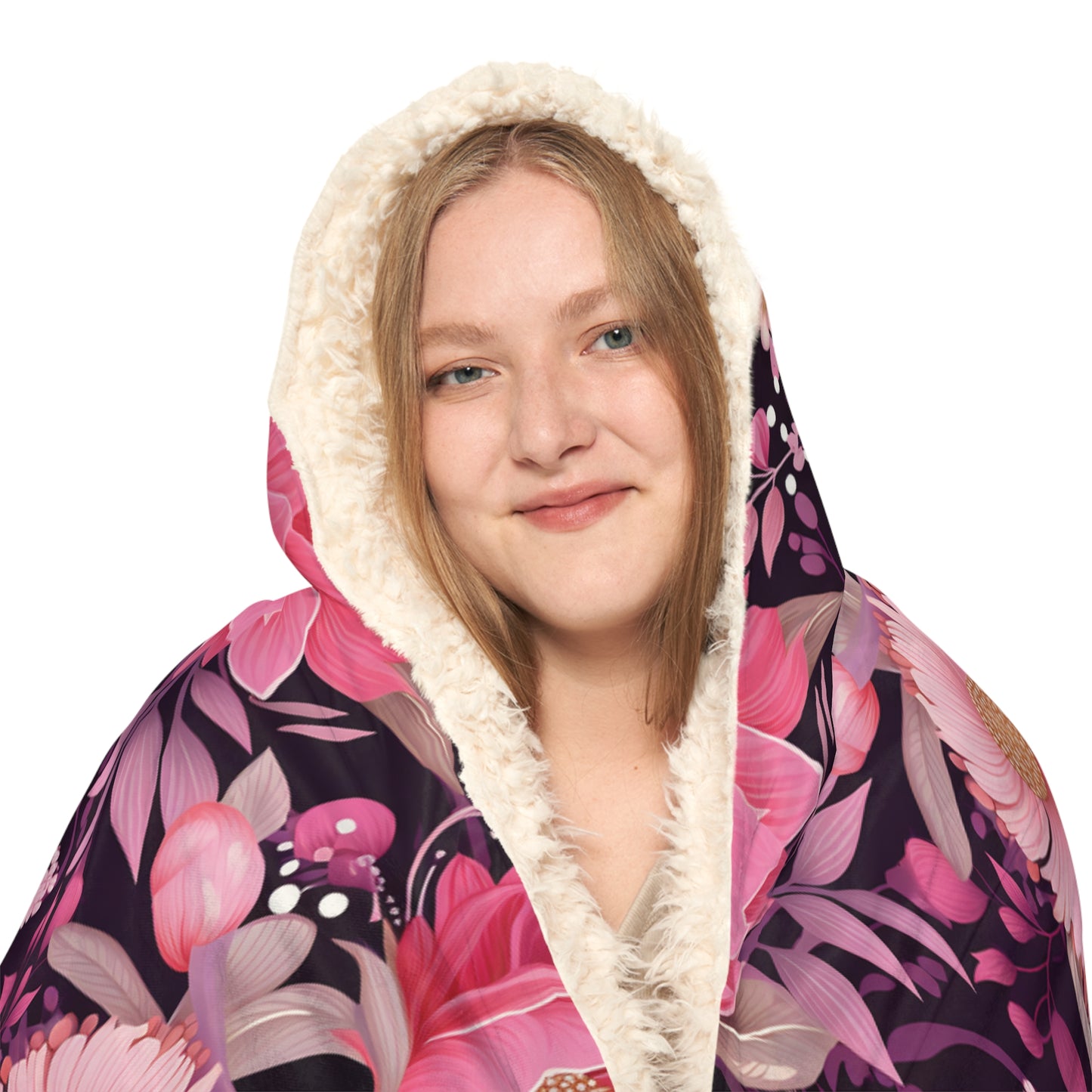 Blush Petals Snuggle Blanket