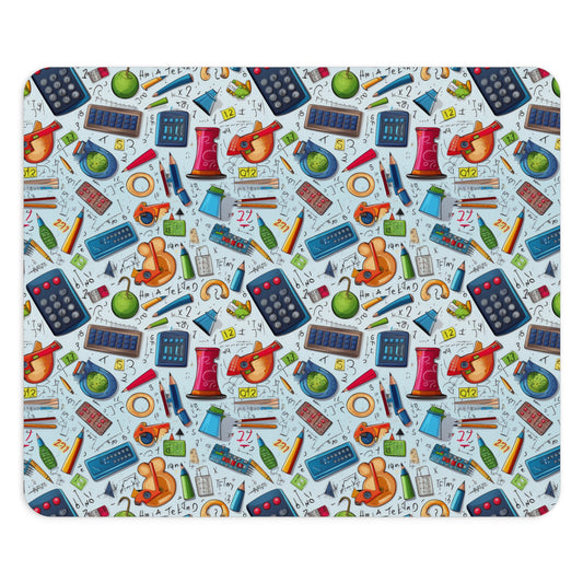 Academic Adventures Colorful School Supplies Mouse Pad - Perfect for Students & Teachers