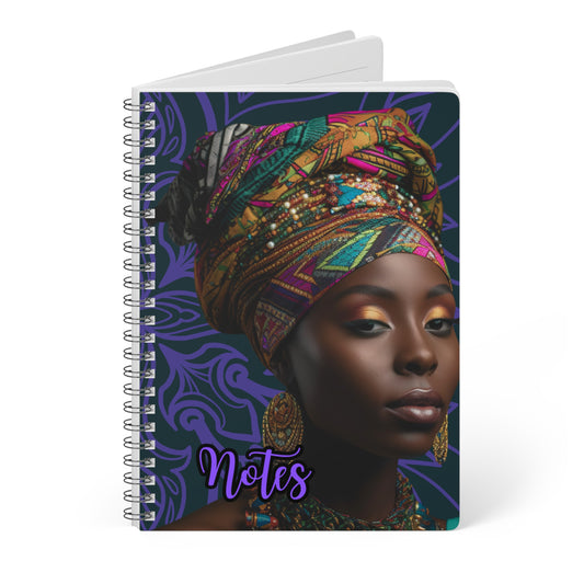 Elegant Cultural Notes Notebook, Perfect for Journaling, Gift for Students, Travelers, Back to School, Spirituality, African Art Design