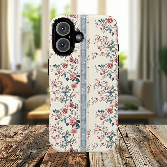 Cottage Bloom Elegance Tough Magnetic iPhone Case, Stylish iPhone Protection, Gift for Her, iPhone Accessories, Durable Floral Case