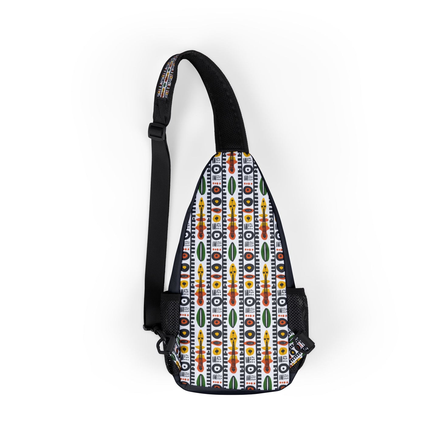 Colorful Heartbeat Harmony Chest Bag with Modern Print - Stylish Sling for Everyday Use, Cross Body Sling Bag, Chest Bag, Crossbody Backpack, Travel Bag