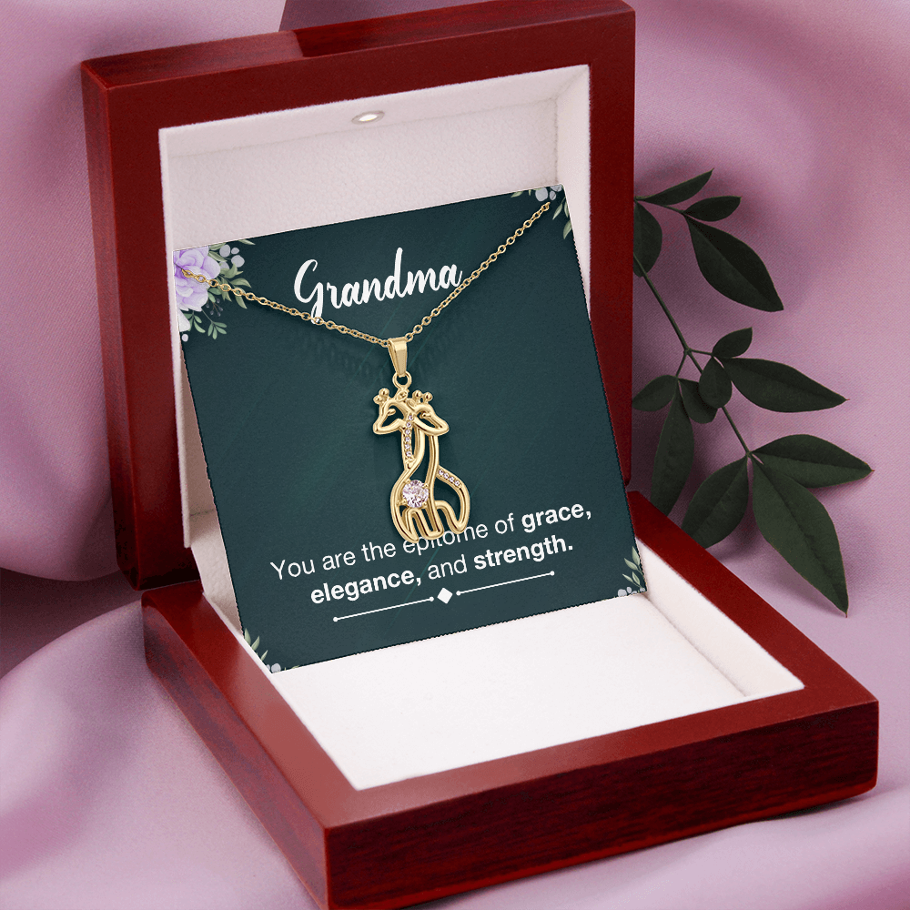 Giraffe Necklace - a Gift for Grandmother, Moms, Daughters.