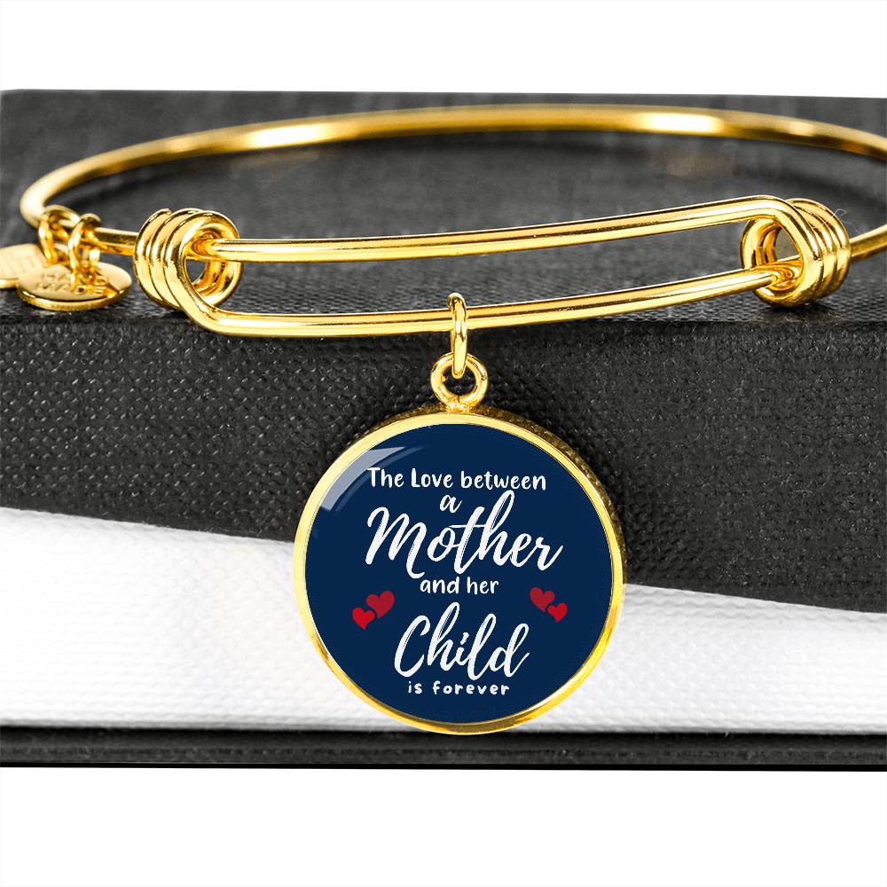 Personalized Mother and her Child Luxury Bangle- for a Daughter/Wife.