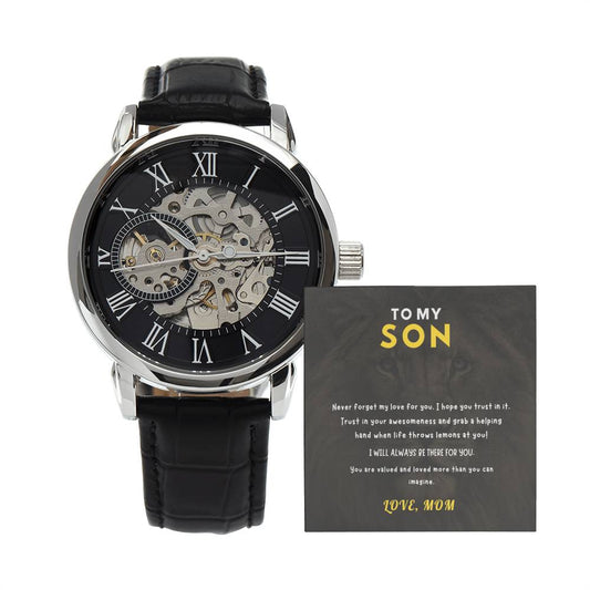 Luxury Openwork Watch - A Gift for a Son/Father.