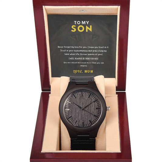 Wooden Watch a Gift for a Son/Father.
