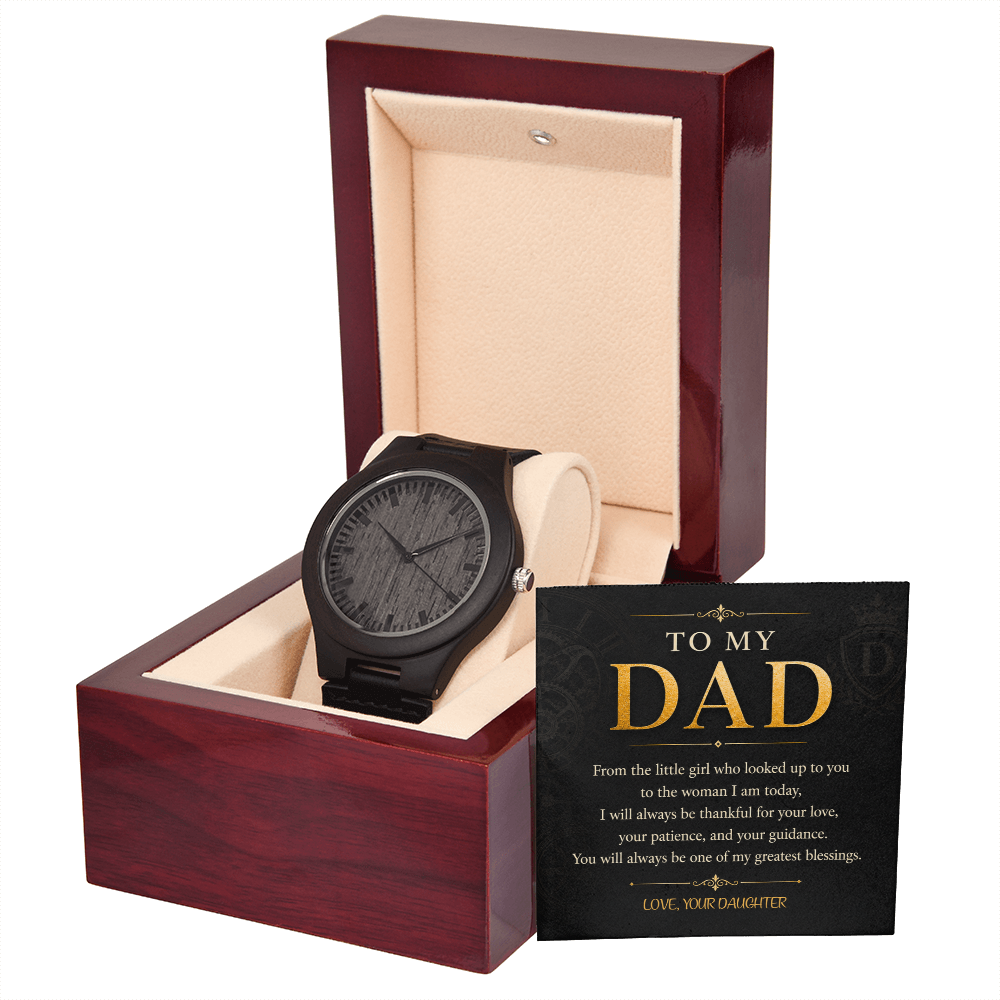 To My Dad Wooden Watch a Gift Dad/Fathers/Sons.