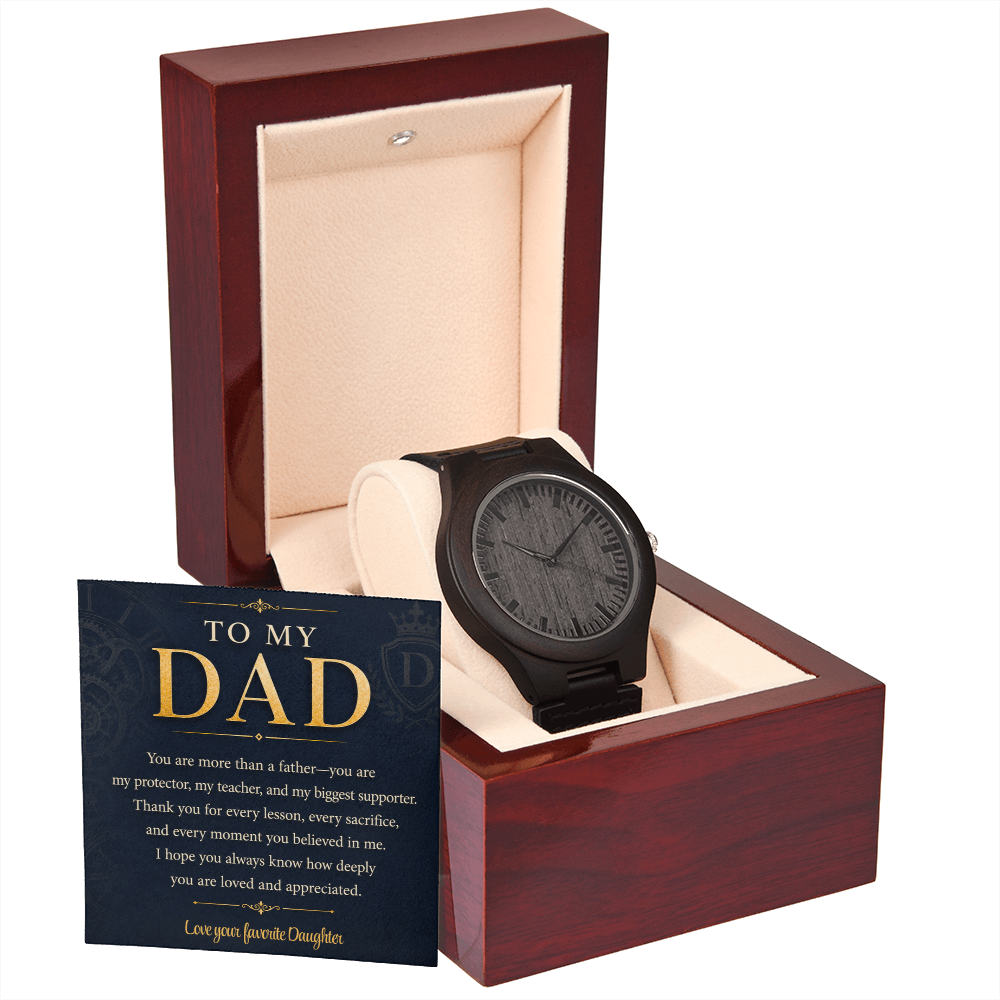 To My Dad Wooden Watch- a Gift for Fathers/Dad.