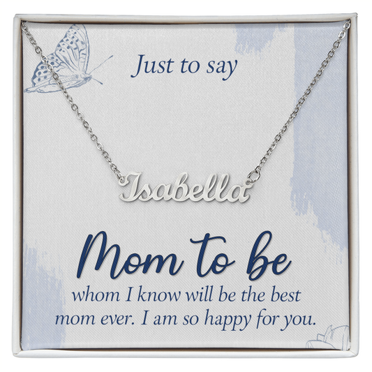 Personalized Name Necklace for Mom to Be, a Perfect Gift for Mother's Day/Birthdays.
