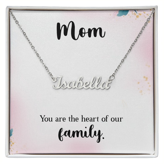 Personalized Name Necklace for Mom, a Perfect Gift for Mother's Day/Birthdays.