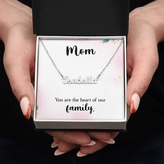 Personalized Name Necklace for Mom, a Perfect Gift for Mother's Day/Birthdays.
