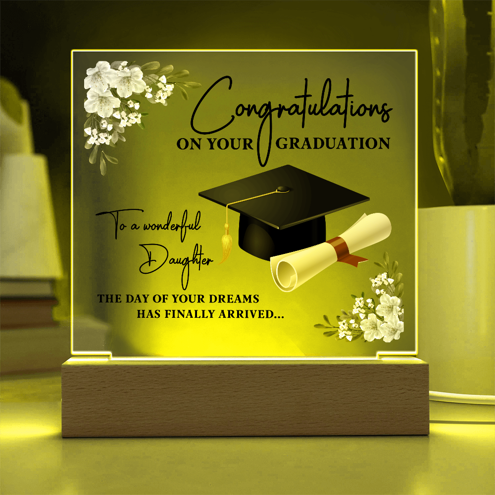 Congratulations on Your GRADUATION- a Gift for a Daughter.