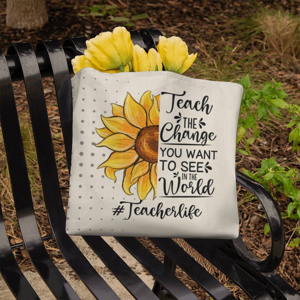 A Classic Teacher Yellow Tote Bag- a Gift for Teachers/Fathers/Mothers/Sons/Daughters.