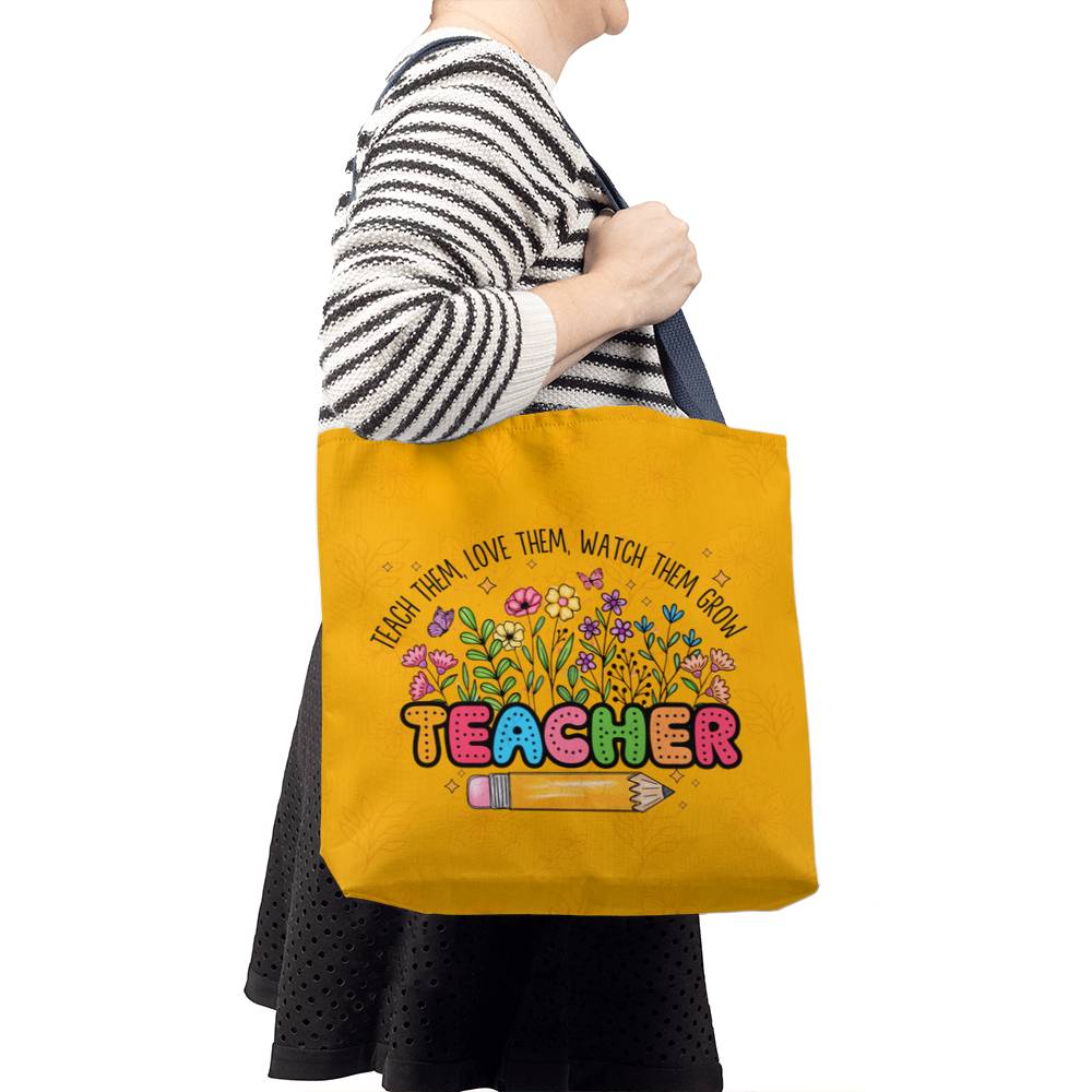 A Classic Teacher Yellow Tote Bag- a Gift for Teachers/Fathers/Mothers/Sons/Daughters.