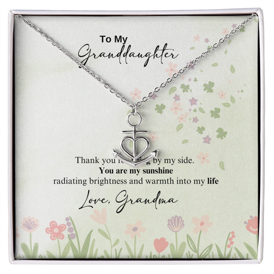 Anchor Pendant Necklace - a Gift for a Granddaughter