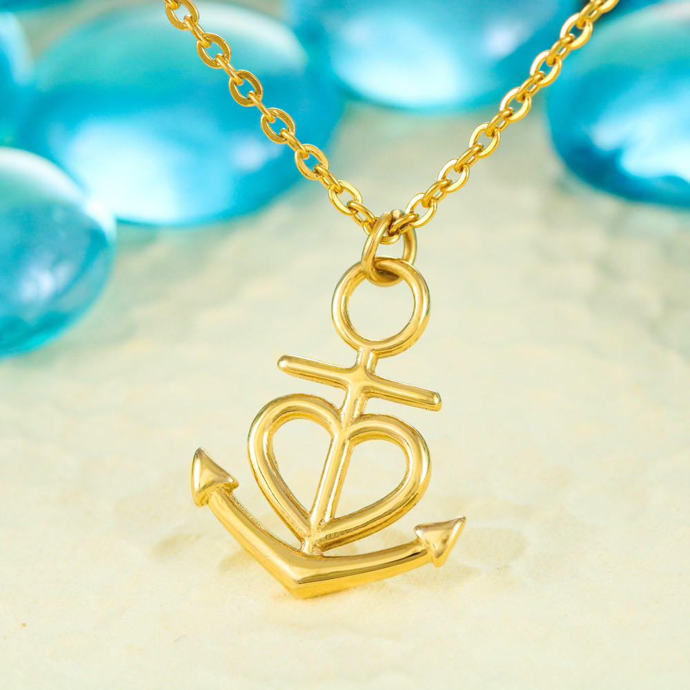 Anchor Pendant Necklace, a Perfect Gift for Mother's Day/Birthdays.