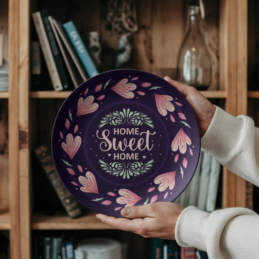 Home SWEET Home 10'' Plate - a Gift for Mothers/Daughter/Wife.