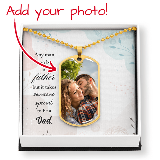 Personalized Dog Tag Necklace with Engraving- a Gift for Fathers/Sons.