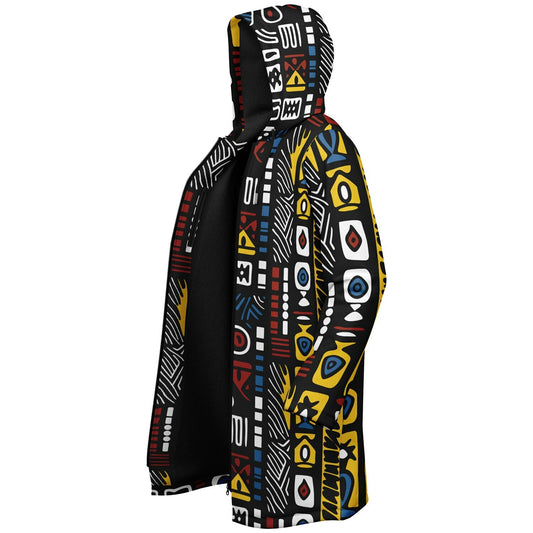 Geometric Harmony Unisex Zipper Cloak - AOP