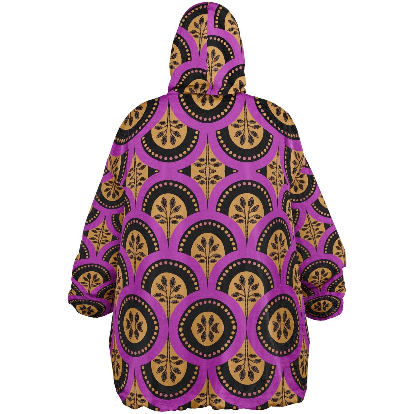 Geometric Harmony Reversible Snug Hoodie - AOP
