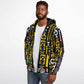 Geometric Harmony Microfleece Ziphoodie - AOP