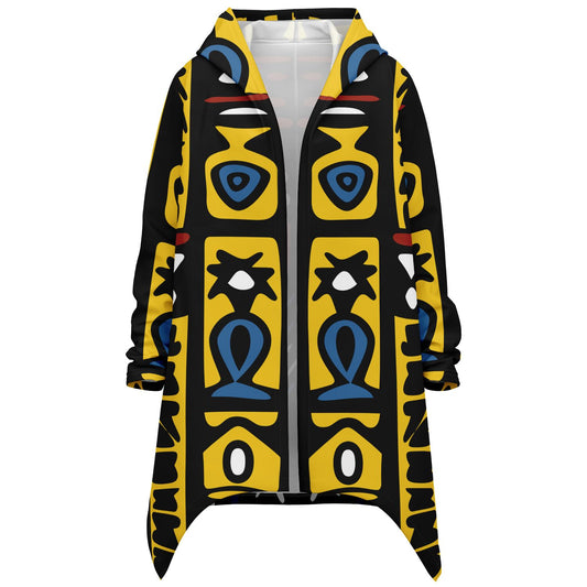 Geometric Harmony Athletic Elongated Cloak - AOP