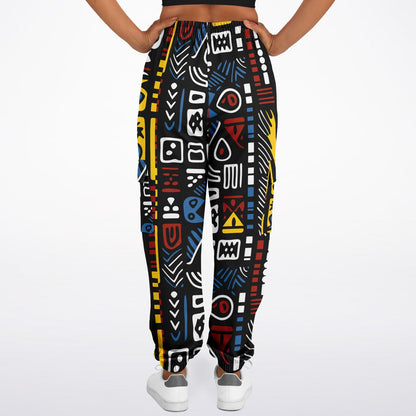 Geometric Harmony Fashion Cargo Sweatpants - AOP