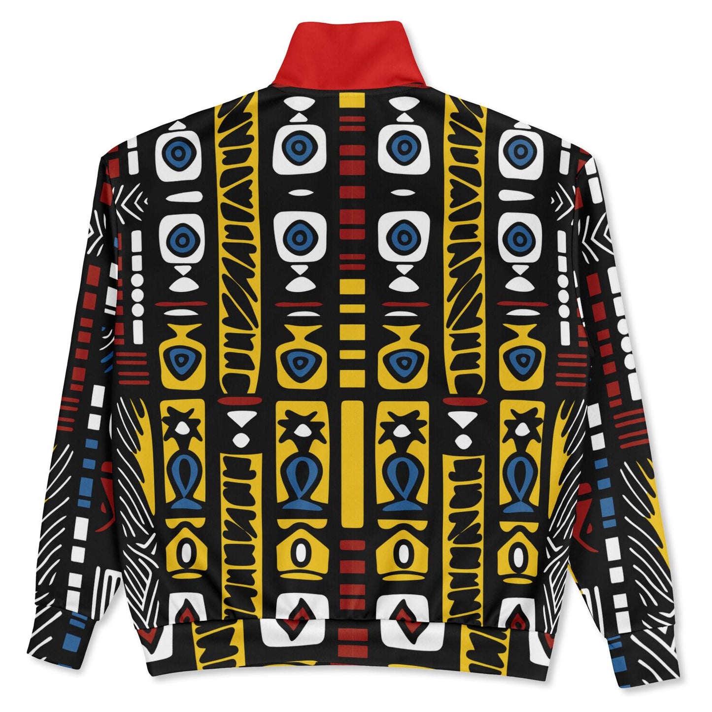 Geometric Harmony Heavyweight Oversized Quarter Zip Sweatshirt - AOP