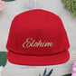 Embroidered 'ELOHIM, GENESIS 1:1'  5 Panel Cap, Trendy Hat, Outdoor Gear, Streetwear Accessory, Unique Gift, Fashion Statement