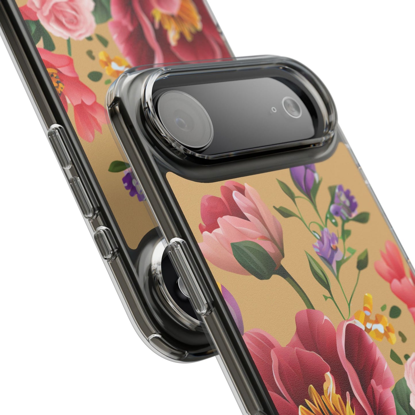 Clear Floral Bible Verse Phone Case — "Let Your Light Shine" (Matthew 5:16) for iPhone and Samsung Cases.