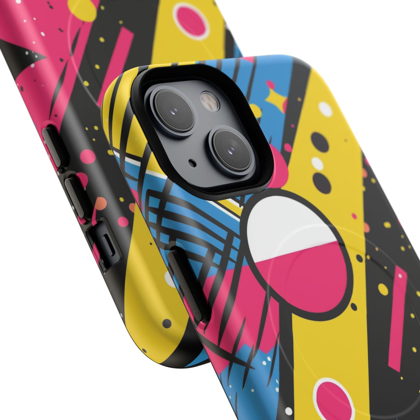 Electric Motion Mix iPhone Cases for Creative Souls | Tough iPhone Magnetic Cases, Stylish Protection, Unique iPhone Accessories, Gift for Art Lovers, Retro Vibes