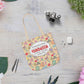 Personalized Doodle Daydream Composition Book Inspired Canvas Tote Bag with Colorful Straps, Cute School Bag, Eco-Friendly Tote, Back to School Shopping Bag, Teacher Gift Idea