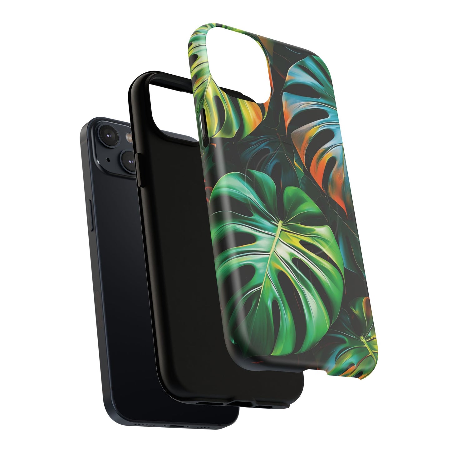 Tropical Leaf Phone Case | Tough Magnetic Cases, iPhone Accessories, Gift for Him/Her, Phone Protection, Summer Style, Trendy Design