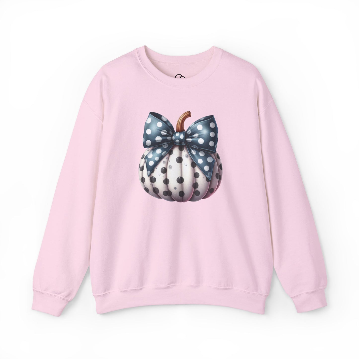 Polka Dot Pumpkin Charm Unisex Heavy Blend™ Crewneck Sweatshirt