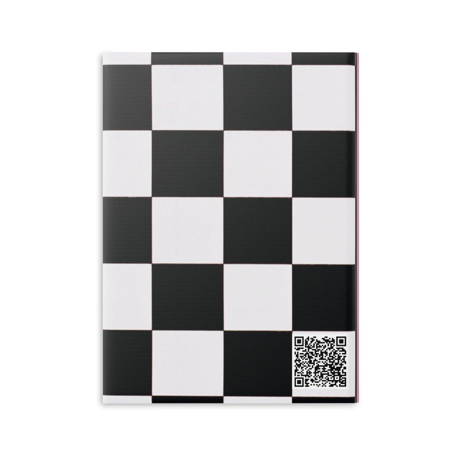 Black Checkered Charm Hardcover Notebook with Puffy Covers (PY)