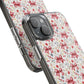 Personalized Rosette Coquette Floral Bow Clear iPhone, Samsung Cases — Custom Name Phone Cover