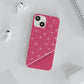 Personalized Pink Bow Coquette Slim Flexi iPhone and Samsung Cases — Custom Name or Affirmation
