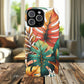 Tropical Monstera Leaf Phone Case - Stylish Tough Magnetic Cases, Floral Protection, Summer Vibe, Gift for Nature Lovers, Trendy Mobile Accessories