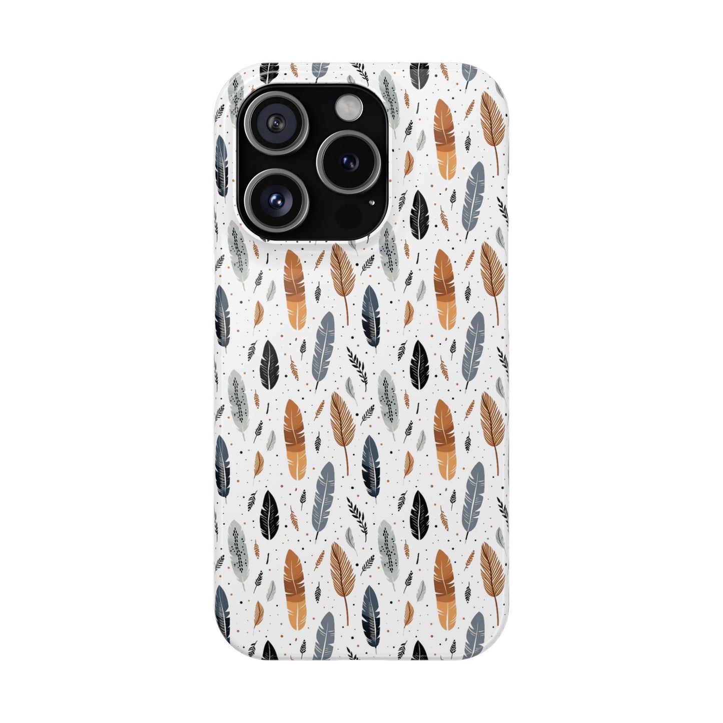 Whispering Feathers Slim Phone Cases for iPhone and Samsung