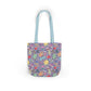 Personalized Purple Doodle Daydream Composition Book Inspired Canvas Tote Bag with Colorful Straps, Cute School Bag, Eco-Friendly Tote, Back to School Shopping Bag, Teacher Gift Idea