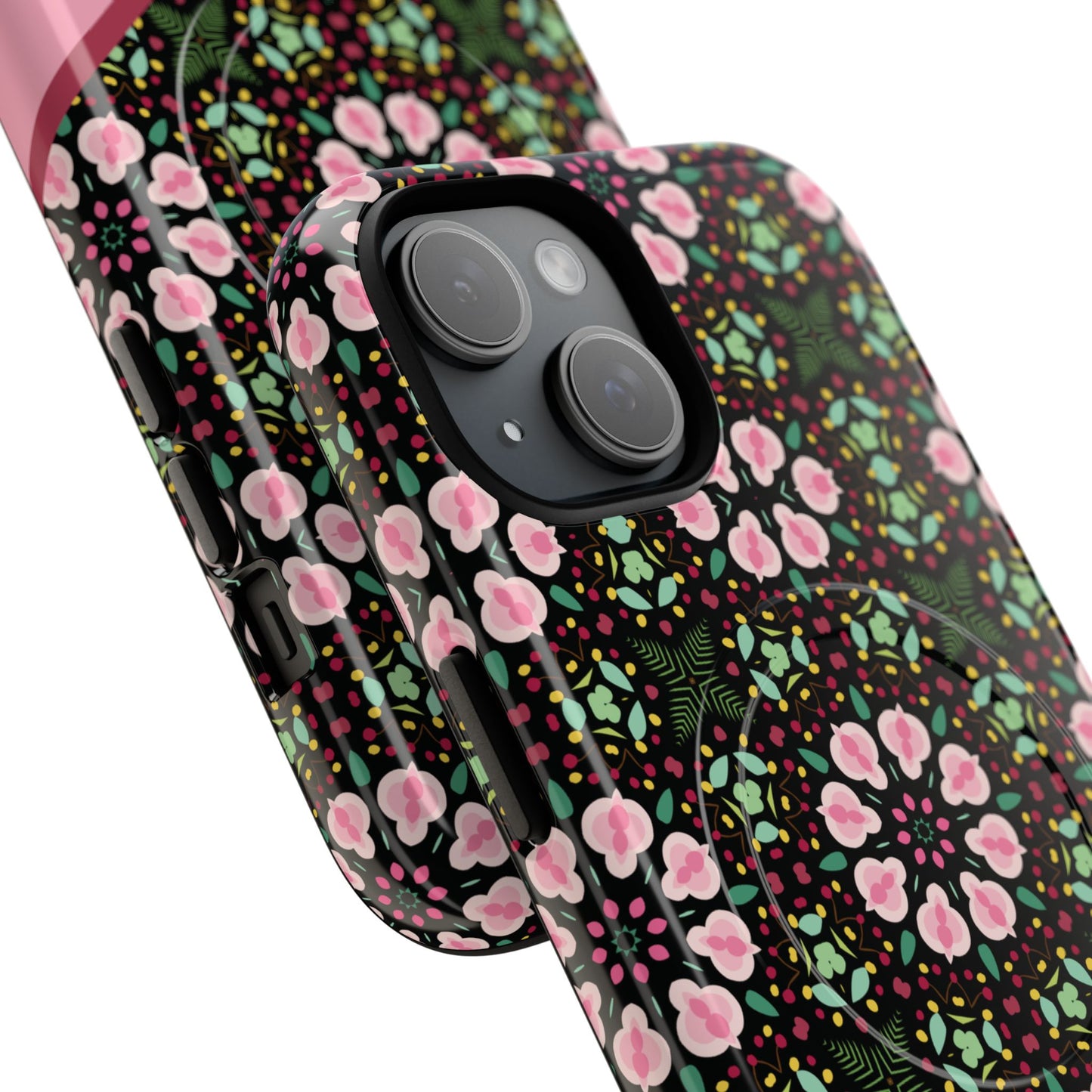 Personalized Twilight Petal Tapestry Floral Tough Magnetic MagSafe® iPhone Case, Durable iPhone Protector, Unique Gift for Her, Stylish Tech Accessories.
