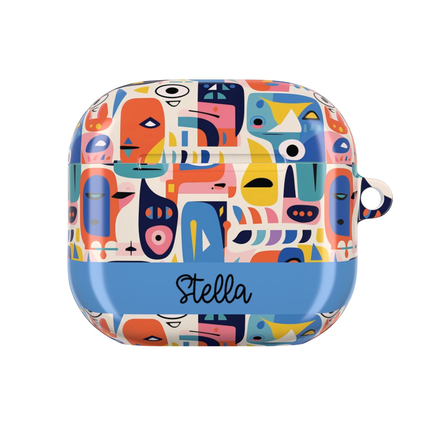 Personalized Abstract Art AirPod Case — Colorful Custom Name/Affirmation Design