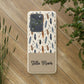 Personalized Whispering Feathers Samsung Biodegradable Case, Custom Name Case.