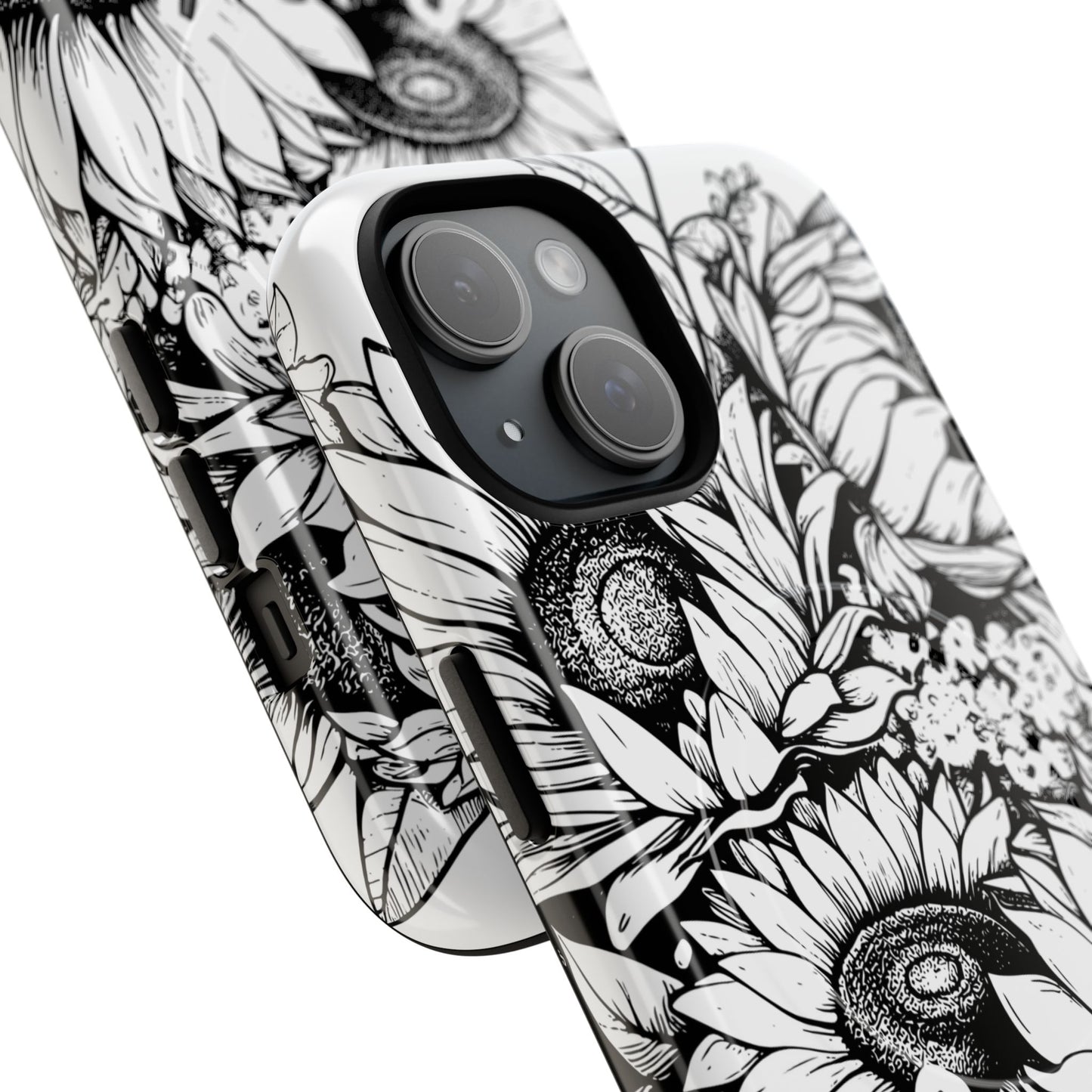 Loved John 3:16, Inspirational Gift, Tough iPhone Magnetic Case Scripture, Sunflower Bible Verse, MagSafe® iPhone® Tough Case, iPhone 14, iPhone 15, iPhone 16, Pro, Pro Max, Plus