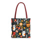 Whimsical Feline Garden Tote Bag (AOP)