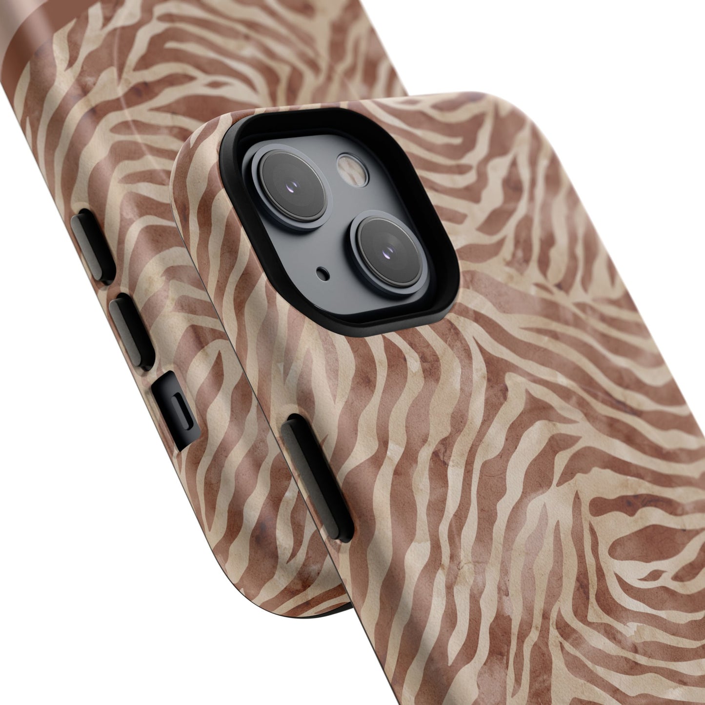 Personalized Zebra Print - Tough MagSafe® Magnetic Cases for Stylish Protection, Gifts for Wildlife Lovers, Trendy Accessories iPhone® 13, 14, iPhone 15, iPhone 16, iPhone 17, Pro, Pro Max, Plus Cases.