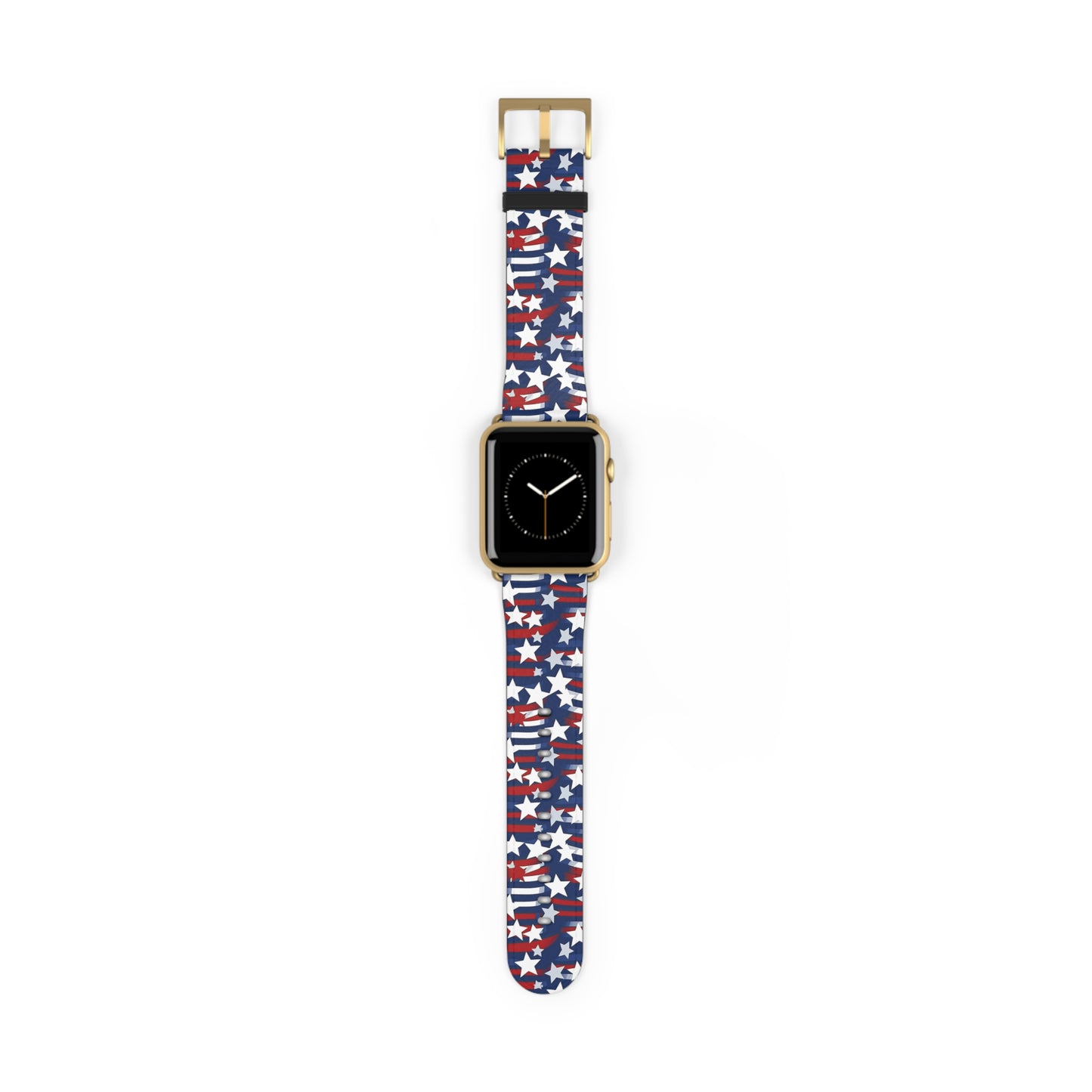 Patriotic Waves - Red, White & Blue Stars | USA Flag Design
