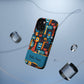 Personalized Colorful Abstract Faces Clear Impact-Resistant Case