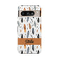 Personalized Whispering Feathers Samsung, Google Pixel and iPhone Case, Custom Name Case.