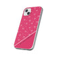 Personalized Pink Bow Coquette Slim Flexi iPhone and Samsung Cases — Custom Name or Affirmation